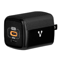 CARGADOR PARED / VORAGO /  AU-402 - CARGA RAPIDA   /  3.0   A   1 USB-C /  45W  /  NEGRO