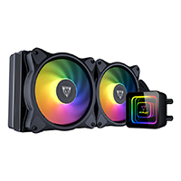 ENFRIAMIENTO LIQUIDO OCELOT GAMING OEL240 / 240MM / ARGB / 70 CFM / 1800 RPM / 32 DB / INTEL Y AMD / COLOR NEGRO